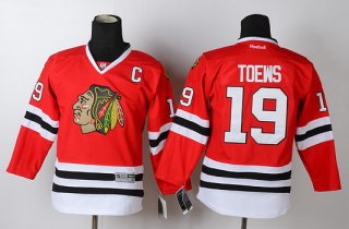 Chicago Blackhawks #19 Janathan Toews Red Kids Jersey