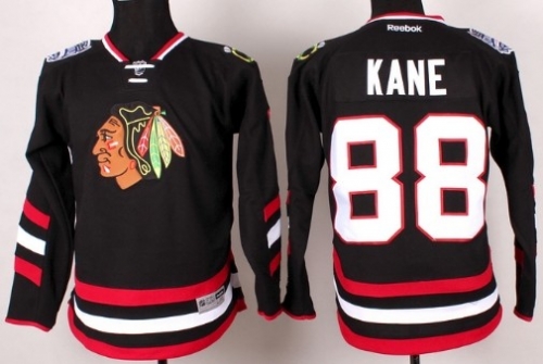 Chicago Blackhawks #88 Patrick Kane 2014 Stadium Series Black Kids Jersey