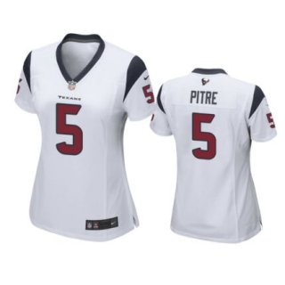 Women’s Houston Texans #5 Jalen Pitre White Game Jersey