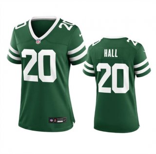 Women's New York Jets #20 Breece Hall Green 2024 Football Stitched Jersey(Run Small)