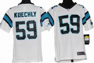 Nike Carolina Panthers #59 Luke Kuechly White Game Kids Jersey