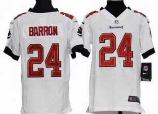 Nike Tampa Bay Buccaneers #24 Mark Barron White Game Kids Jersey