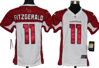 Nike Arizona Cardinals #11 Larry Fitzgerald White Game Kids Jersey