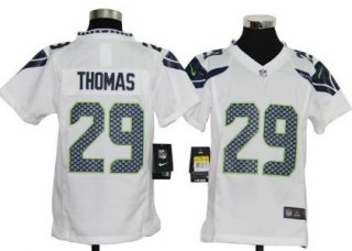 Nike Seattle Seahawks #29 Earl Thomas White Game Kids Jersey