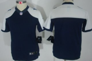 Nike Dallas Cowboys Blank Blue Thanksgiving Limited Kids Jersey