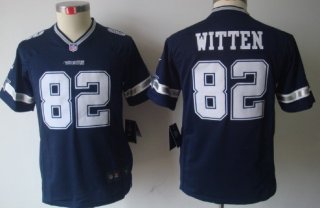 Nike Dallas Cowboys #82 Jason Witten Blue Limited Kids Jersey
