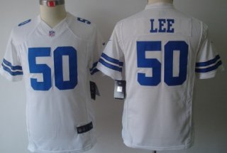 Nike Dallas Cowboys #50 Sean Lee White Limited Kids Jersey