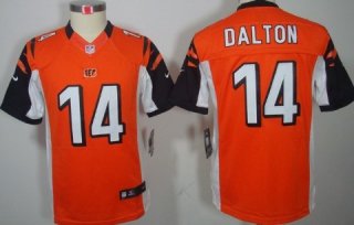 Nike Cincinnati Bengals #14 Andy Dalton Orange Limited Kids Jersey