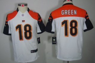 Nike Cincinnati Bengals #18 A.J. Green White Limited Kids Jersey