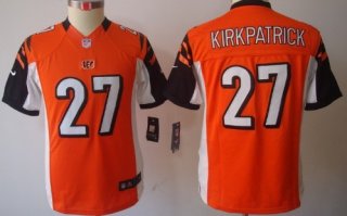 Nike Cincinnati Bengals #27 Dre Kirkpatrick Orange Limited Kids Jersey