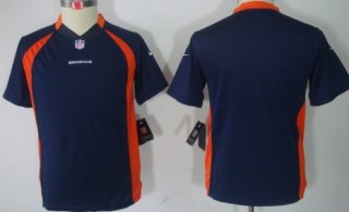 Nike Denver Broncos Blank Blue Limited Kids Jersey