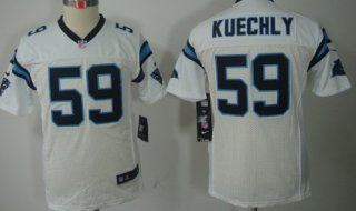 Nike Carolina Panthers #59 Luke Kuechly White Limited Kids Jersey