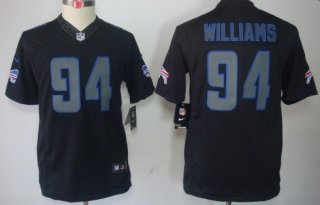 Nike Buffalo Bills #94 Mario Williams Black Impact Limited Kids Jersey