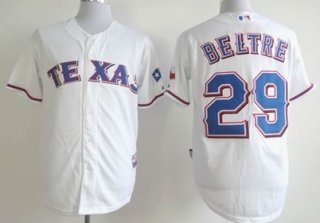 Texas Rangers #29 Adrian Beltre White Kids Jersey