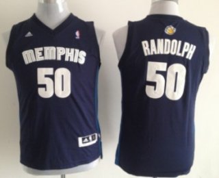 Memphis Grizzlies #50 Zach Randolph Navy Blue Kids Jersey