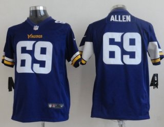 Nike Minnesota Vikings #69 Jared Allen 2013 Purple Game Kids Jersey