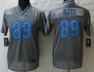 Nike Carolina Panthers #89 Steve Smith 2013 Gray Vapor Kids Jersey