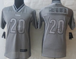 Nike Oakland Raiders #20 Darren McFadden 2013 Gray Vapor Kids Jersey