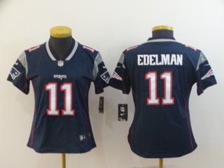 Women Nike New England Patriots #11 Julian Edelman Navy Vapor Untouchable Limited Jersey