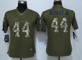 Women's Atlanta Falcons #44 Vic Beasley Jr Green Salute to Service NFL Nike Limited Jersey