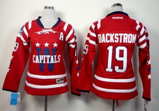 Washington Capitals #19 Nicklas Backstrom 2015 Winter Classic Red Womens Jersey