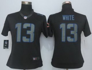 Women's Chicago Bears #13 Kevin White Nike Black Impact Limited Jersey