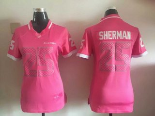 Women's Seattle Seahawks #12 Fan Pink Bubble Gum 2015 NFL Jersey