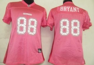 Dallas Cowboys #88 Dez Bryant Pink Star Struck Fashion Womens Jersey