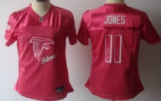 Atlanta Falcons #11 Julio Jones Pink Fem Fan Womens Jersey