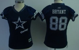 Dallas Cowboys #88 Dez Bryant 2011 Blue Womens Field Flirt Fashion Jersey