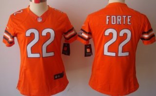 Nike Chicago Bears #22 Matt Forte Orange Limited Womens Jersey