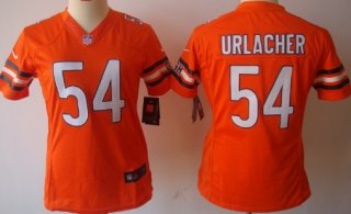 Nike Chicago Bears #54 Brian Urlacher Orange Limited Womens Jersey
