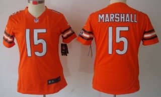 Nike Chicago Bears #15 Brandon Marshall Orange Limited Womens Jersey