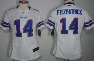 Nike Buffalo Bills #14 Ryan Fitzpatrick White Limited Womens Jersey
