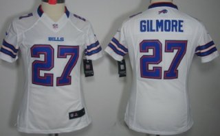 Nike Buffalo Bills #27 Stephon Gilmore White Limited Womens Jersey