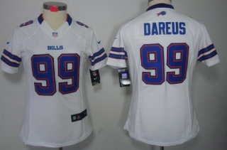 Nike Buffalo Bills #99 Marcell Dareus White Limited Womens Jersey