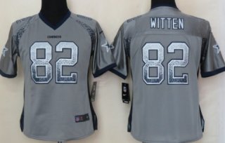 Nike Dallas Cowboys #88 Dez Bryant Drift Fashion Gray Womens Jersey