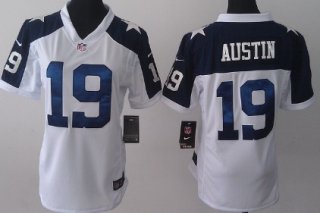 Nike Dallas Cowboys #19 Miles Austin White Thanksgiving Game Womens Jersey