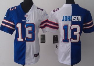 Nike Buffalo Bills #13 Steve Johnson 2012 Womens Zebra Fashion Jersey