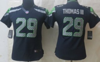 Nike Seattle Seahawks #29 Earl Thomas III Navy Blue Limited Womens Jersey