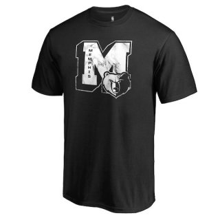 Men's Memphis Grizzlies Fanatics Branded Black Letterman T-Shirt