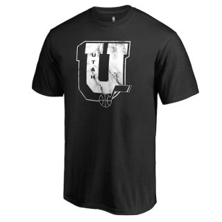 Men's Utah Jazz Fanatics Branded Black Letterman T-Shirt