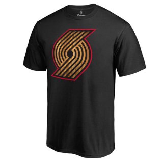 Men's Portland Trail Blazers Black Hardwood T-Shirt