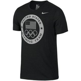 Team USA Nike Dri-Blend Logo Performance T-Shirt Charcoal