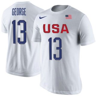 Team USA 13 Paul George Basketball Nike Rio Replica Name & Number T-Shirt W