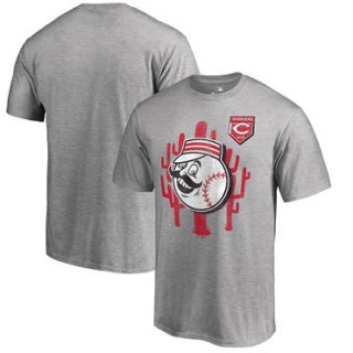 Cincinnati Reds Fanatics Branded 2018 MLB Spring Training Vintage T Shirt Heather Gray