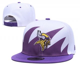 NFL Minnesota Vikings Team Logo Purple White Adjustable Hat