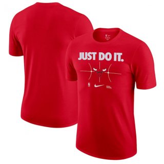 Men's Chicago Bulls Red Just Do It T-Shirt