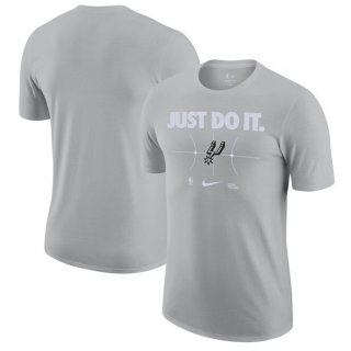 Men's San Antonio Spurs Gray Just Do It T-Shirt