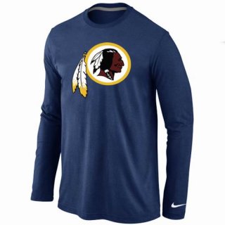 Nike Washington Redskins Logo Long Sleeve T-Shirt D.Blue